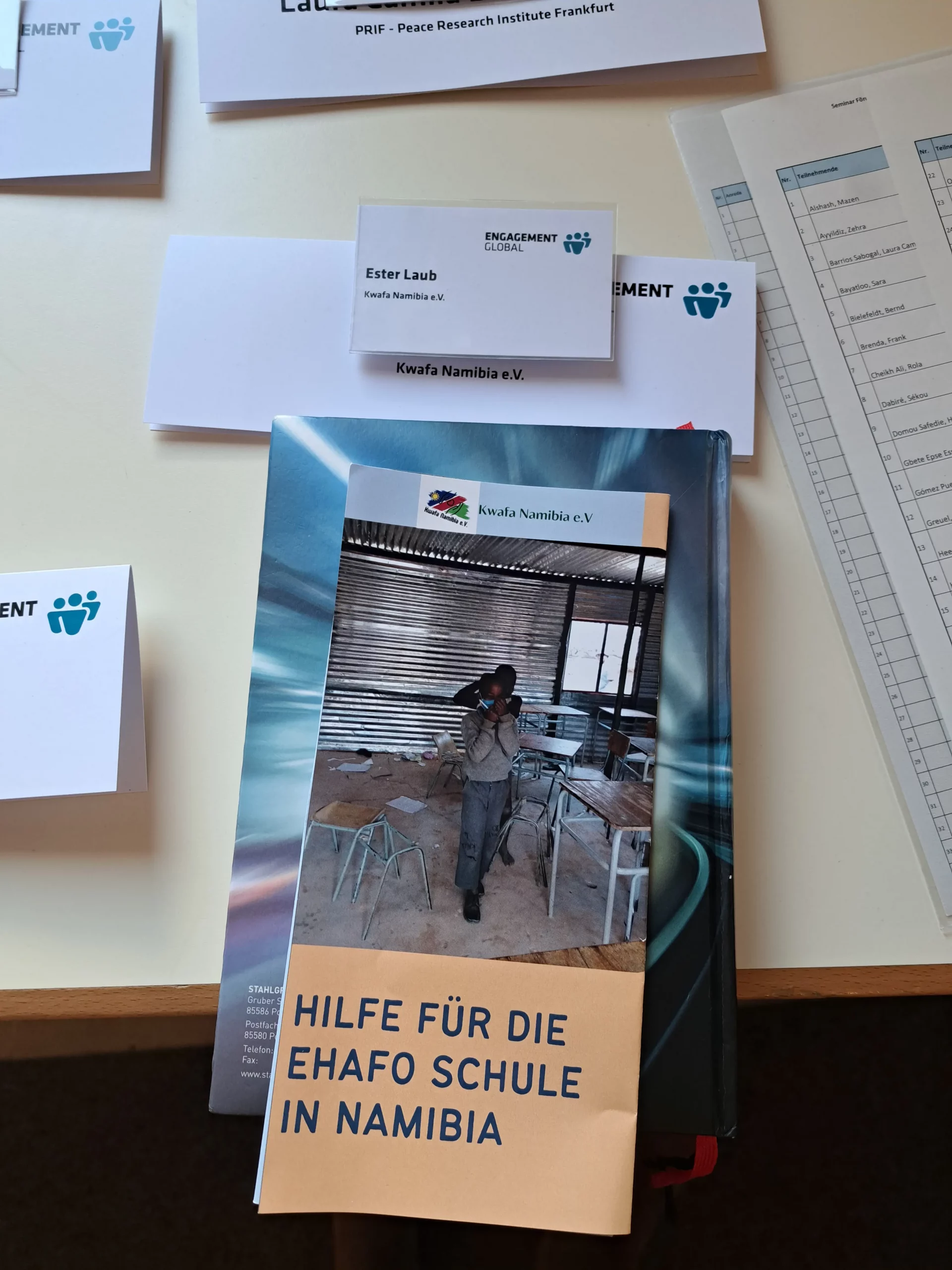 Kwafa Namibia e.V. beim Seminar von Engagement Global in Frankfurt am Main